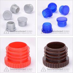 ribbed corks plastic