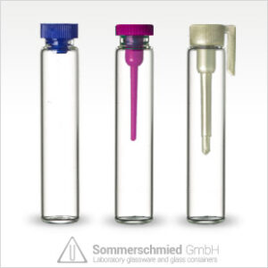 Glass tubes, perfume bottles Glass tubes, perfume bottles