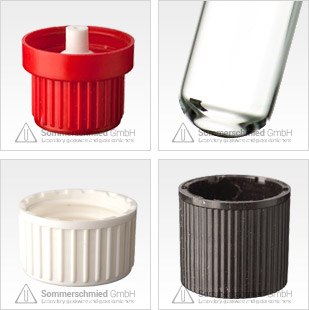 test tubes, thread, transparent, brown, glass, screw